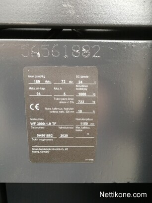 Koneen tyyppi ja kategoria