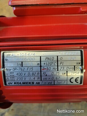 Koneen tyyppi ja kategoria