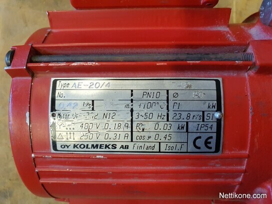 Koneen tyyppi ja kategoria