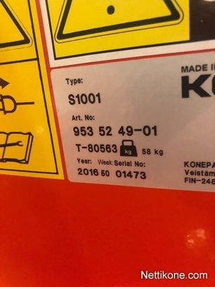 Koneen tyyppi ja kategoria