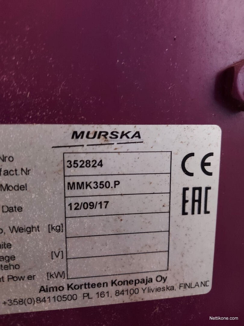 Murska 350 agriculture machines grain handling2017 - Nettikone