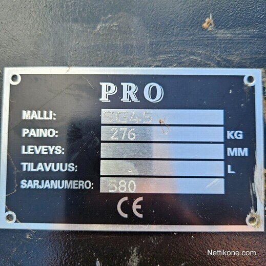 Koneen tyyppi ja kategoria