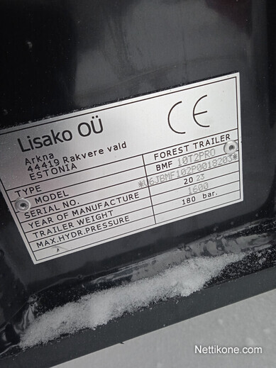 Koneen tyyppi ja kategoria