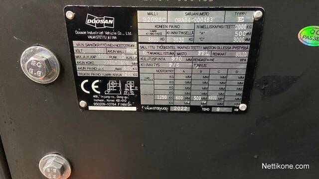 Koneen tyyppi ja kategoria