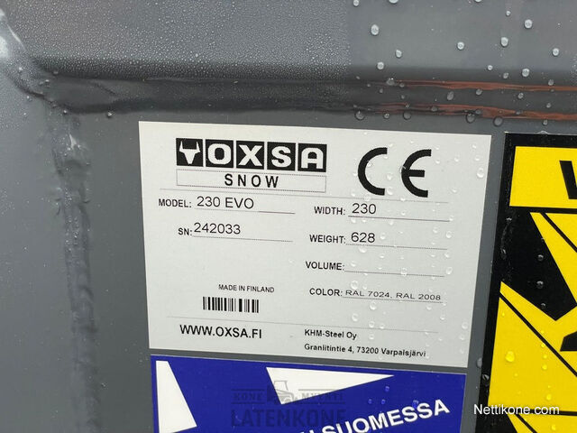 Koneen tyyppi ja kategoria