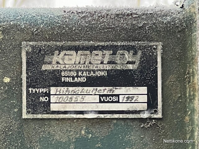 Koneen tyyppi ja kategoria